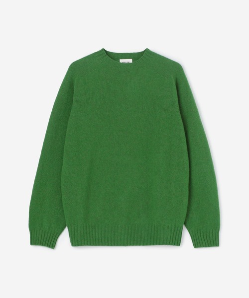 Morris & Sons（モリスアンドサンズ）の「MORRIS & SONS | ジーロンラム クルーネックセーター MEN（ニット/セーター・メンズ・ライトグレー/ブラック/ベージュ/ネイビー/ブラウン/レッド/ピンク/オレンジ/ブルー/グリーン/オートミール/グレイッシュベージュ/グリーン系その他/ライトブルー/イエロー/チャコール・1/2/3）」の9枚目の写真