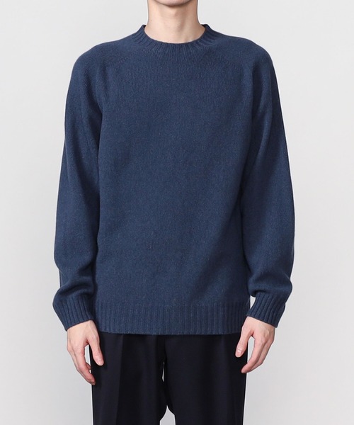 Morris & Sons（モリスアンドサンズ）の「MORRIS & SONS | ジーロンラム クルーネックセーター MEN（ニット/セーター・メンズ・ライトグレー/ブラック/ベージュ/ネイビー/ブラウン/レッド/ピンク/オレンジ/ブルー/グリーン/オートミール/グレイッシュベージュ/グリーン系その他/ライトブルー/イエロー/チャコール・1/2/3）」の20枚目の写真