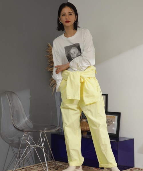 ROSE BUD(ローズバッド)の「フォトプリントロンTee(Tシャツ/カットソー・レディース・オレンジ/ホワイト/ブラック・FREE)」の5枚目の写真