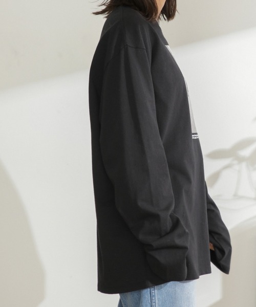 ROSE BUD(ローズバッド)の「フォトプリントロンTee(Tシャツ/カットソー・レディース・オレンジ/ホワイト/ブラック・FREE)」の13枚目の写真