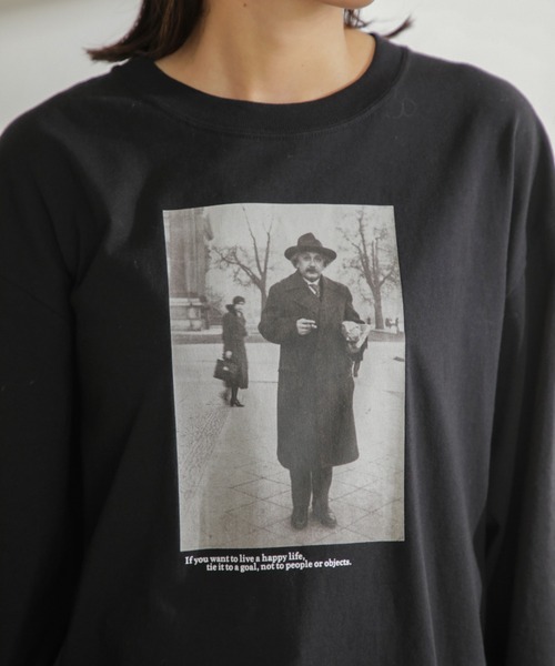 ROSE BUD(ローズバッド)の「フォトプリントロンTee(Tシャツ/カットソー・レディース・オレンジ/ホワイト/ブラック・FREE)」の15枚目の写真