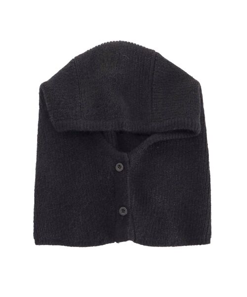 EMODA（エモダ）の「ニットフードウォーマー（ニットキャップ/ビーニー・レディース・ブラック/グレー・FREE）」の18枚目の写真