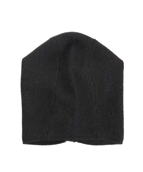 VEQUM ニット帽　ブラック　EMODA EMODA（エモダ）の「【VEQUM】CROCHETED KNIT HAT（ニット