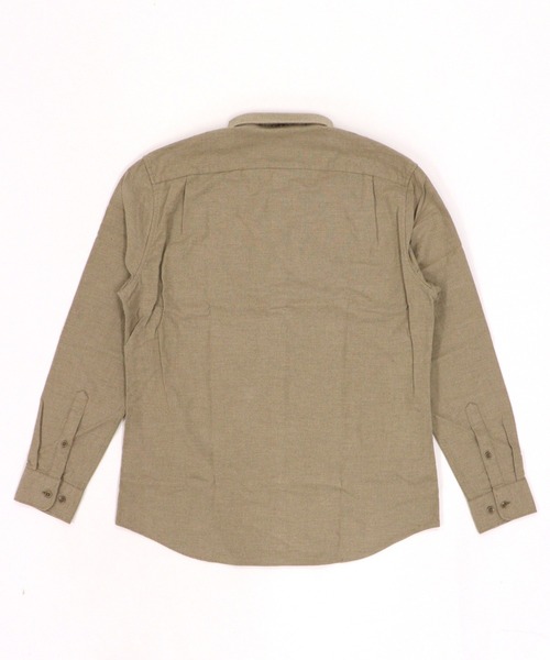 GIORDANO（ジョルダーノ）の「[ GIORDANO ]ヘビーオンスフランネルシャツ (ユニセックス)（シャツ/ブラウス・メンズ・カーキ/グリーン・MEDIUM/LARGE/X-LARGE）」の4枚目の写真