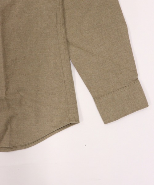 GIORDANO（ジョルダーノ）の「[ GIORDANO ]ヘビーオンスフランネルシャツ (ユニセックス)（シャツ/ブラウス・メンズ・カーキ/グリーン・MEDIUM/LARGE/X-LARGE）」の5枚目の写真