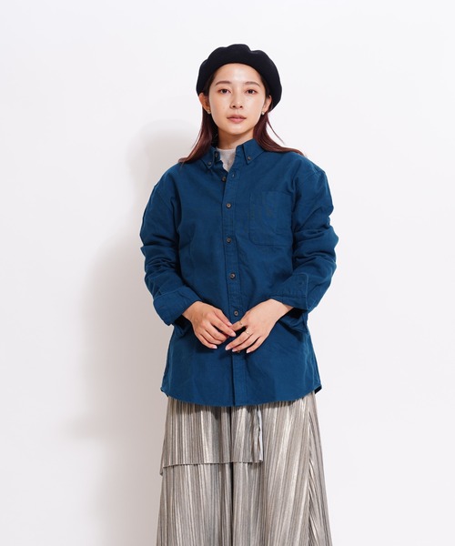 GIORDANO（ジョルダーノ）の「[ GIORDANO ]ヘビーオンスフランネルシャツ (ユニセックス)（シャツ/ブラウス・メンズ・カーキ/グリーン・MEDIUM/LARGE/X-LARGE）」の12枚目の写真