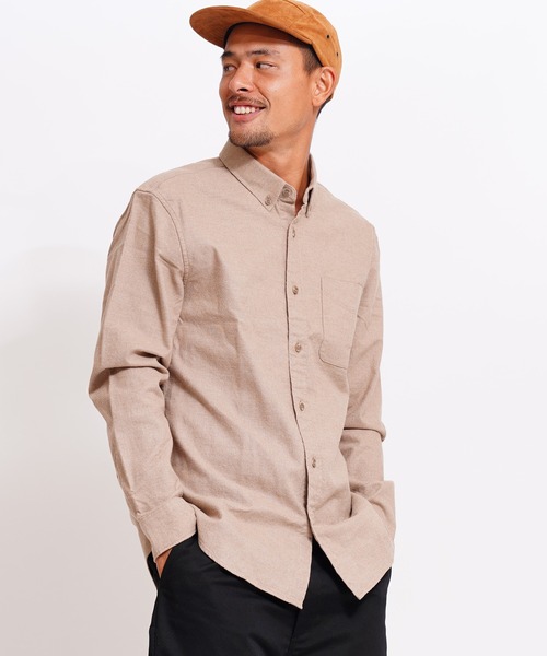 GIORDANO（ジョルダーノ）の「[ GIORDANO ]ヘビーオンスフランネルシャツ (ユニセックス)（シャツ/ブラウス・メンズ・カーキ/グリーン・MEDIUM/LARGE/X-LARGE）」の15枚目の写真