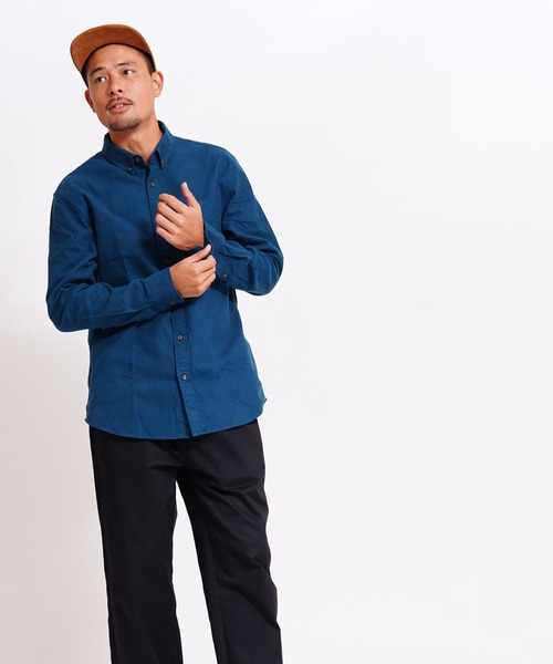 GIORDANO（ジョルダーノ）の「[ GIORDANO ]ヘビーオンスフランネルシャツ (ユニセックス)（シャツ/ブラウス・メンズ・カーキ/グリーン・MEDIUM/LARGE/X-LARGE）」の18枚目の写真