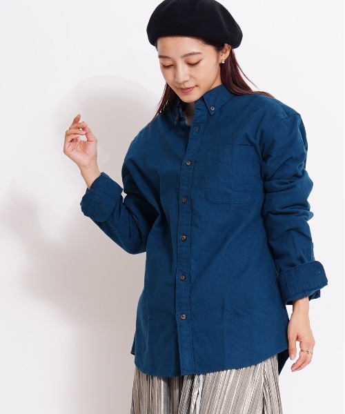 GIORDANO（ジョルダーノ）の「[ GIORDANO ]ヘビーオンスフランネルシャツ (ユニセックス)（シャツ/ブラウス・メンズ・カーキ/グリーン・MEDIUM/LARGE/X-LARGE）」の19枚目の写真