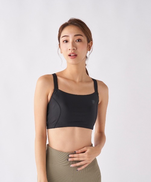 FILA（フィラ）の「【FILA:フィラ】レディース水陸両用ブラトップ（スポーツブラ・レディース・ライトブルー/ブラック/ネイビー/ライトピンク・SMALL/MEDIUM/LARGE/X-LARGE）」の2枚目の写真