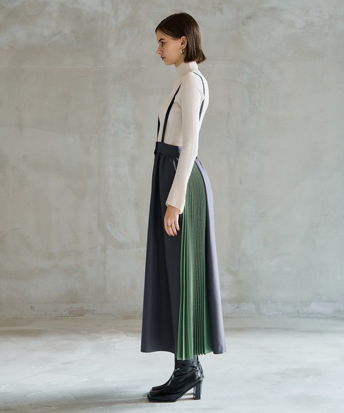 casane（カサネ）の「2WAYアシメプリーツジャンスカ（スカート・レディース・グレー/ブラウン・2/1）」の21枚目の写真