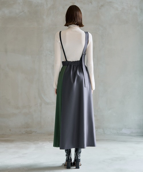 casane（カサネ）の「2WAYアシメプリーツジャンスカ（スカート・レディース・グレー/ブラウン・2/1）」の22枚目の写真