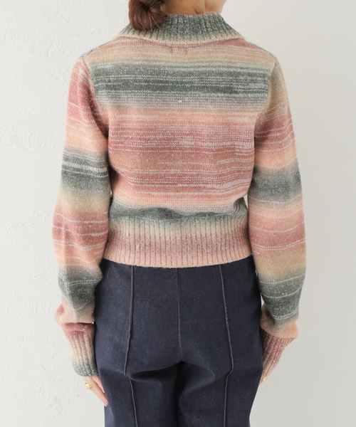 Oriens JOURNAL STANDARD（オリエンス ジャーナルスタンダード）の「Gradation Color Knit CD / グラデーションカラーニット（ニット/セーター・レディース・ピンク/ブルー・FREE）」の16枚目の写真