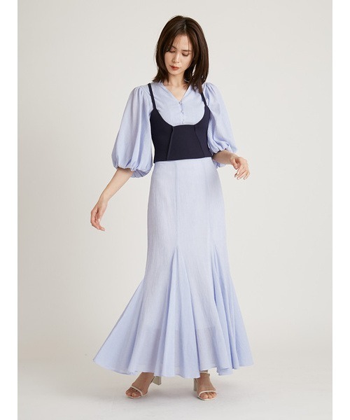 ブランド古着】セットアップ【yukoaraki×sweetコラボ】(セットアップ 通販特価 スナイデル snidel×sweetコラボ セットアップ シャツ/ブラウス(半袖/袖なし)
