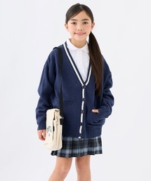 【repipi armario / レピピアルマリオ】キッズルーズカラーカーディガン ニット セーター Vネック