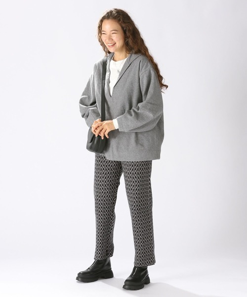 niko and...（ニコアンド）の「ウールコンセーラーブラウス（シャツ/ブラウス・レディース・ネイビー/グレー・FREE）」の10枚目の写真