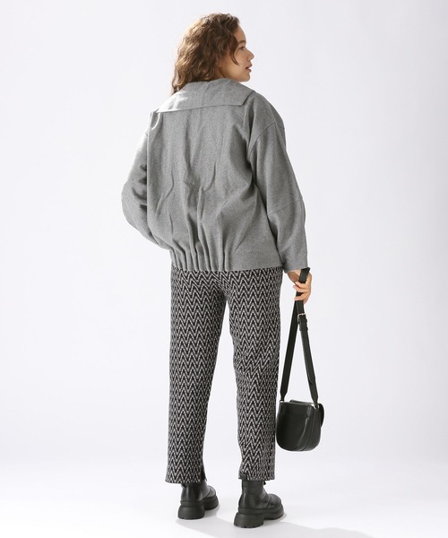 niko and...（ニコアンド）の「ウールコンセーラーブラウス（シャツ/ブラウス・レディース・ネイビー/グレー・FREE）」の11枚目の写真