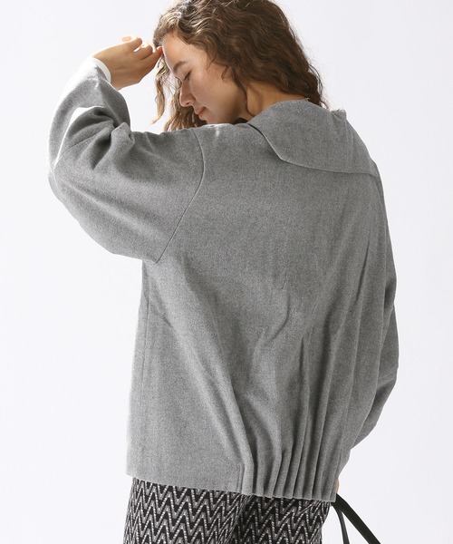 niko and...（ニコアンド）の「ウールコンセーラーブラウス（シャツ/ブラウス・レディース・ネイビー/グレー・FREE）」の12枚目の写真