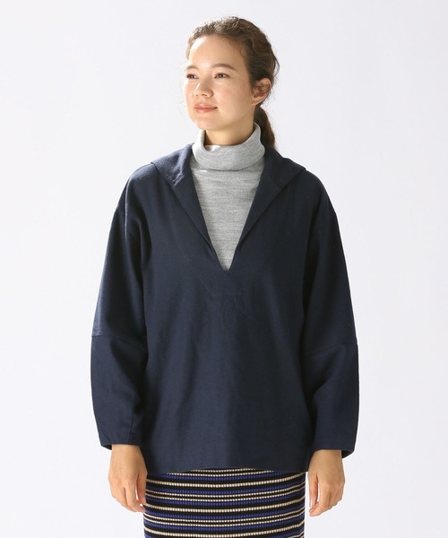 niko and...（ニコアンド）の「ウールコンセーラーブラウス（シャツ/ブラウス・レディース・ネイビー/グレー・FREE）」の15枚目の写真