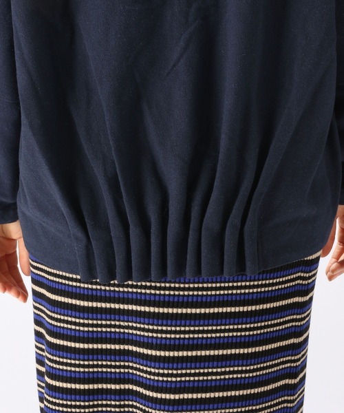 niko and...（ニコアンド）の「ウールコンセーラーブラウス（シャツ/ブラウス・レディース・ネイビー/グレー・FREE）」の6枚目の写真