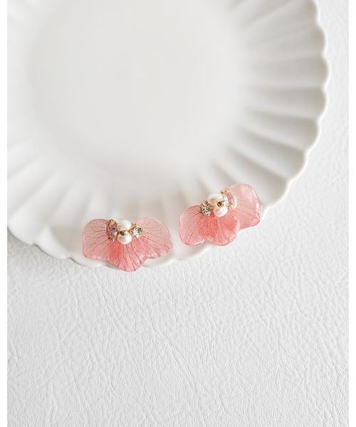 e.m.ピアス　3点セット　花　パール　美品　ビンテージ e.m.ピアス 3点セット 花 パール 美品 ビンテージ レディース