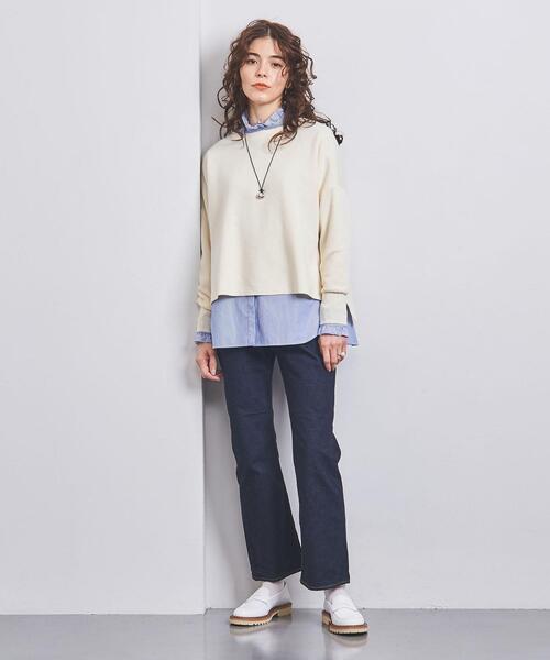 UNITED ARROWS サイドスリット ニット W UNITED ARROWS（ユナイテッドアローズ）の「＜UNITED ARROWS＞C/N