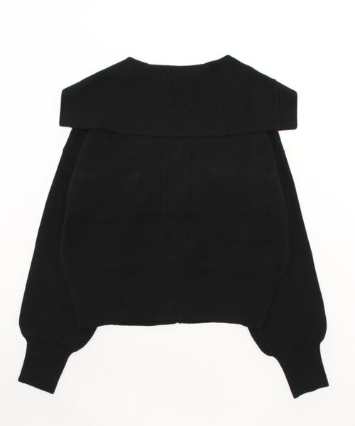 Te chichi(テチチ)の「セーラーカラーニットカーディガン(カーディガン/ボレロ・レディース・ブラック/ベージュ・フリ-)」の4枚目の写真