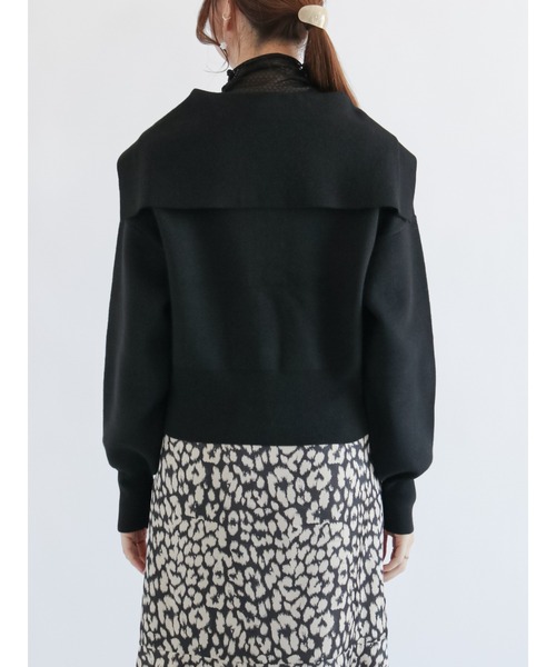 Te chichi(テチチ)の「セーラーカラーニットカーディガン(カーディガン/ボレロ・レディース・ブラック/ベージュ・フリ-)」の11枚目の写真