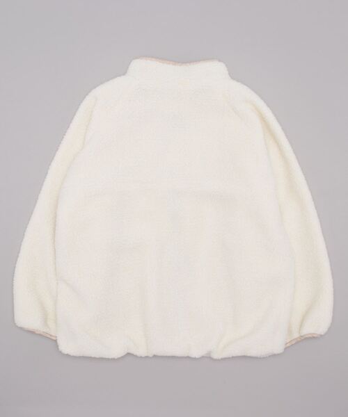 ehka sopo(エヘカソポ)の「ボアハイネックパイピングジャケット(その他アウター・レディース・オフホワイト/ベージュ/グレー・フリ-)」の5枚目の写真