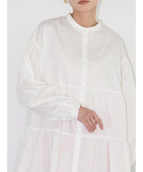 AMERICAN HOLIC（アメリカンホリック）の「ティアードボリュームチュニック（チュニック・レディース・オフホワイト/イエロー/ミント・M/L）」の5枚目の写真