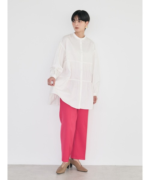 AMERICAN HOLIC（アメリカンホリック）の「ティアードボリュームチュニック（チュニック・レディース・オフホワイト/イエロー/ミント・M/L）」の8枚目の写真