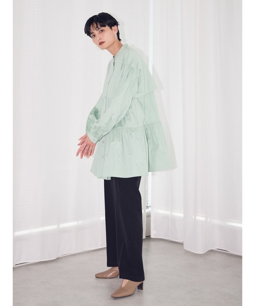 AMERICAN HOLIC（アメリカンホリック）の「ティアードボリュームチュニック（チュニック・レディース・オフホワイト/イエロー/ミント・M/L）」の15枚目の写真