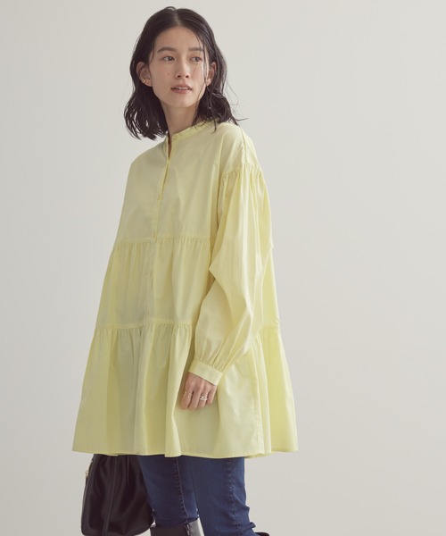 AMERICAN HOLIC（アメリカンホリック）の「ティアードボリュームチュニック（チュニック・レディース・オフホワイト/イエロー/ミント・M/L）」の19枚目の写真