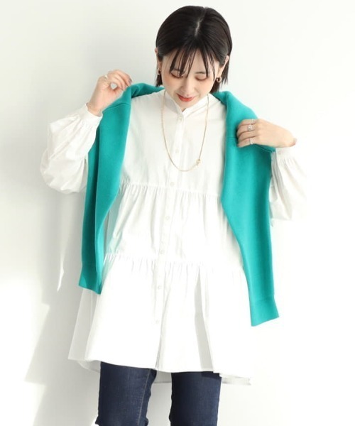 AMERICAN HOLIC（アメリカンホリック）の「ティアードボリュームチュニック（チュニック・レディース・オフホワイト/イエロー/ミント・M/L）」の20枚目の写真