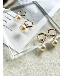 NoY./パールフープ2way ピアス