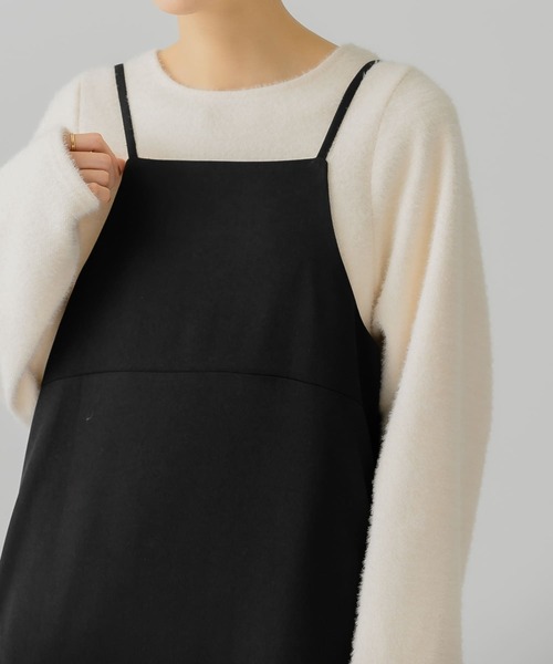 KBF（ケイビーエフ）の「フェザーBIGプルオーバー（Tシャツ/カットソー・レディース・ブラック/アイボリー/カーキ・ONE）」の4枚目の写真