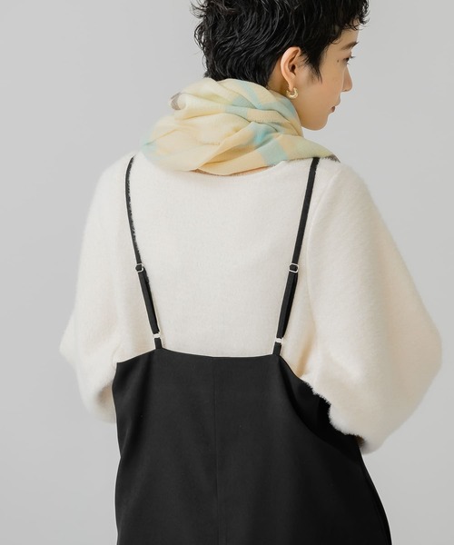 KBF（ケイビーエフ）の「フェザーBIGプルオーバー（Tシャツ/カットソー・レディース・ブラック/アイボリー/カーキ・ONE）」の5枚目の写真