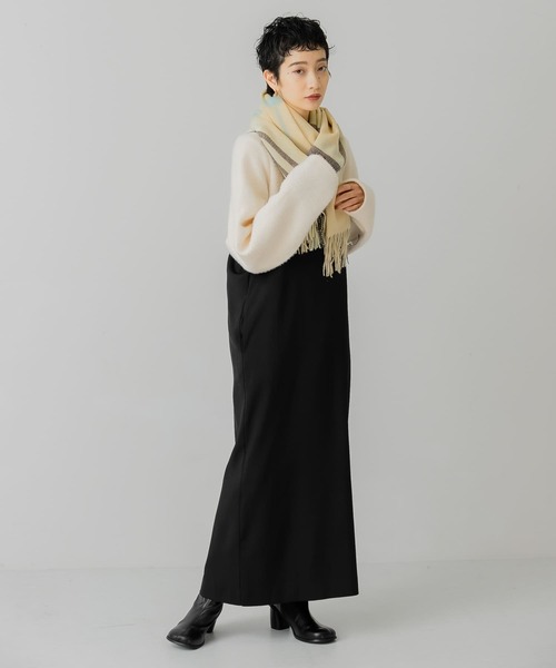 KBF（ケイビーエフ）の「フェザーBIGプルオーバー（Tシャツ/カットソー・レディース・ブラック/アイボリー/カーキ・ONE）」の8枚目の写真