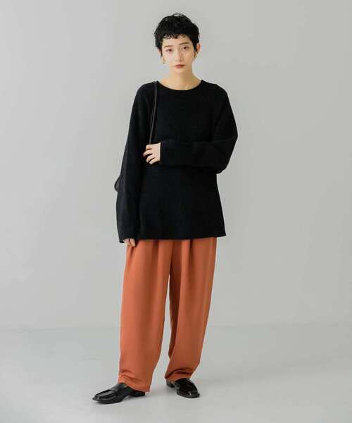 KBF（ケイビーエフ）の「フェザーBIGプルオーバー（Tシャツ/カットソー・レディース・ブラック/アイボリー/カーキ・ONE）」の16枚目の写真