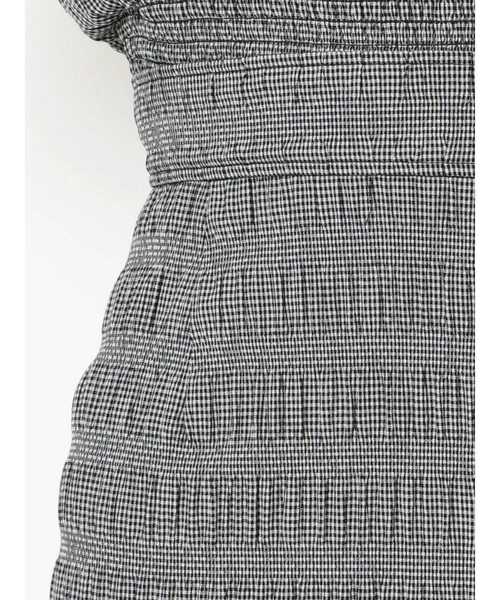 RESEXXY（リゼクシー）の「ギンガムチェックスリットタイトスカート【セットアップ着用可能】（スカート・レディース・ホワイト/ブラック/ベージュ・FREE）」の13枚目の写真