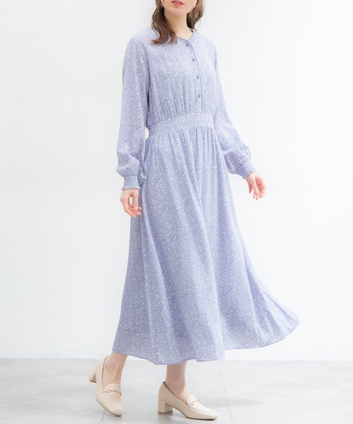 Honeys(ハニーズ)の「Vネックワンピース(ワンピース・レディース・ブラック系その他/サックスブルー系/ブルー系その他/ホワイト系その他・L/LL/M/S/3L)」の7枚目の写真