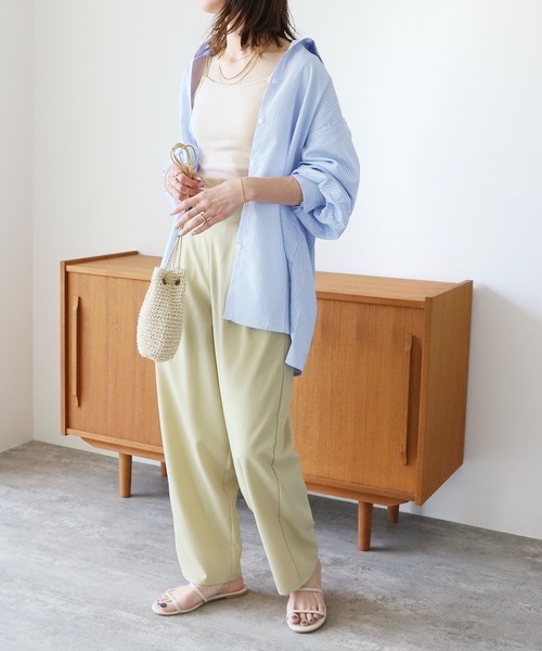 reca（レカ）の「カップ付きキャミソール（キャミソール・レディース・キナリ/ベージュ系/グリーン系/ブルー/ブラック・FREE）」の9枚目の写真