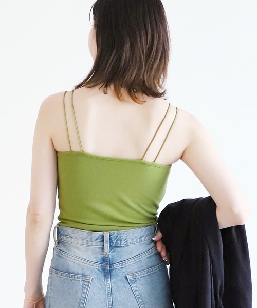 reca（レカ）の「カップ付きキャミソール（キャミソール・レディース・キナリ/ベージュ系/グリーン系/ブルー/ブラック・FREE）」の18枚目の写真