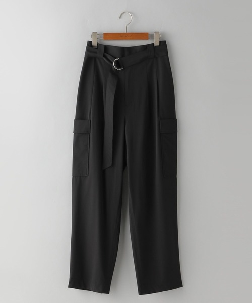 A part by（アパートバイ）の「ナイロンカーゴパンツ（カーゴパンツ・レディース・アイボリー/ブラック・FREE）」の2枚目の写真