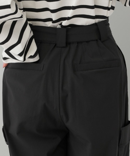 A part by（アパートバイ）の「ナイロンカーゴパンツ（カーゴパンツ・レディース・アイボリー/ブラック・FREE）」の7枚目の写真