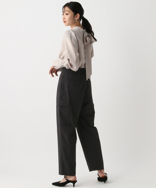 A part by（アパートバイ）の「ナイロンカーゴパンツ（カーゴパンツ・レディース・アイボリー/ブラック・FREE）」の21枚目の写真