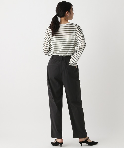 A part by（アパートバイ）の「ナイロンカーゴパンツ（カーゴパンツ・レディース・アイボリー/ブラック・FREE）」の22枚目の写真