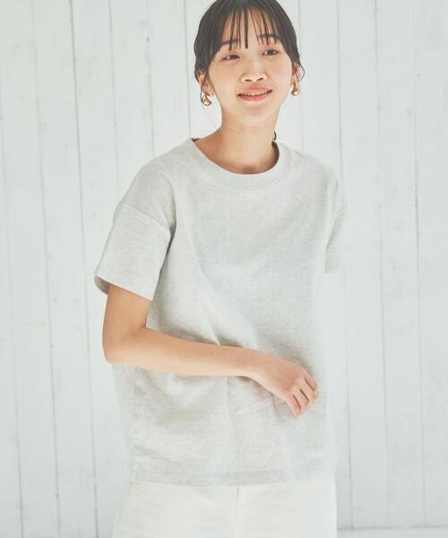 coen(コーエン)の「USAコットンクルーネックTシャツ(Tシャツ/カットソー・レディース・オフホワイト/ライトグレー/ブラック/ライトブルー・L/M)」の20枚目の写真