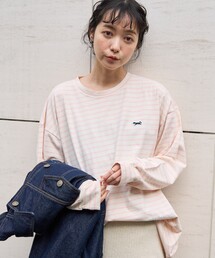 FREAK'S STORE | TOWN CRAFT × FREAK'S STORE/タウンクラフト 別注 ボーダービッグロンＴ(Tシャツ/カットソー)
