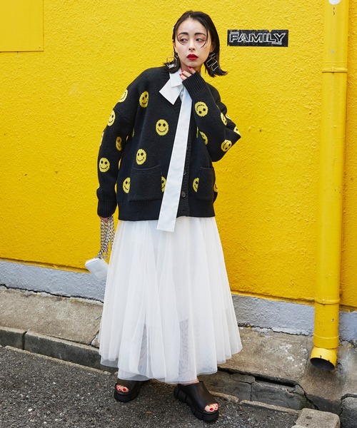 Narcissus（ナルシス）の「【Narcissus】ボリュームチュールスカート（スカート・レディース・ホワイト/ブラック・FREE）」の13枚目の写真